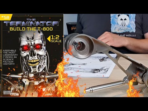 Build The Terminator T-800 Issue 58 -Fit More Parts To The Right Thigh (Speed Build)