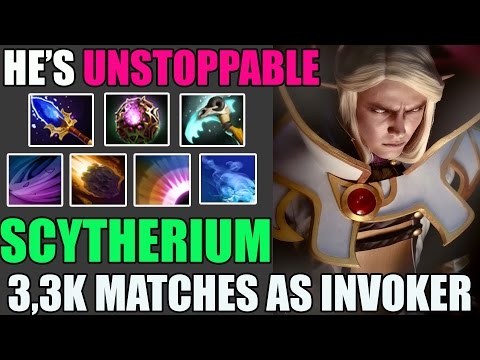 HE'S UNSTOPPABLE - Invoker RAPE in ranked  WITH 19 KILLS By Scytherium - Dota 2