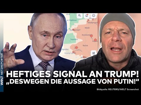 KRIEG IN UKRAINE: Putin tobt! Russland sendet USA ein klares Signal zum Friedenstreffen von Trump