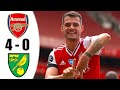 Arsenal vs Norwich city 4-0 All goals highlights (commentary)