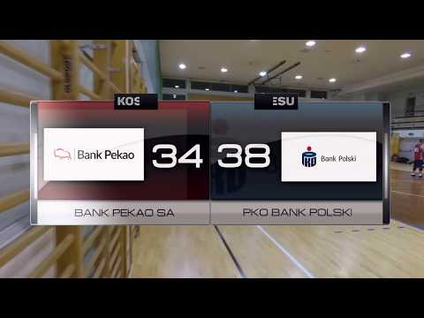 Bank Pekao SA vs PKO Bank Polski - XIV kolejka - III Liga Warszawa - Koszykarska Liga Biznesu