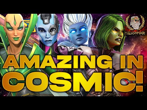 Infinity Watch Easily One-Shots All of DD4 Cosmic! - Marvel Strike Force - MSF