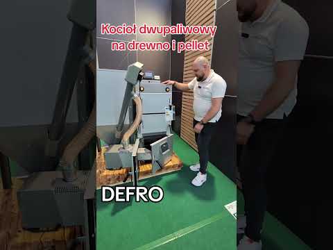 Kocioł dwupaliwowy na drewno I pellet  Defro