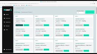 Complete training sessions via Masterplan