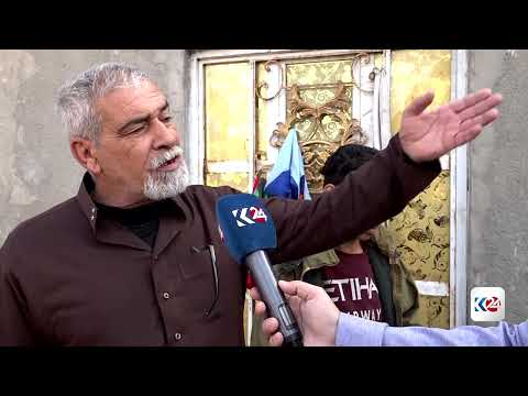 مواطنون في أحد أحياء بغداد يعانون من تلوث المياه الاسنة والنفايات 