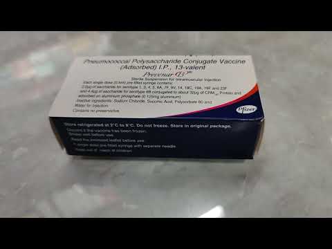 Prevenar 13 Injection Pneumococcal Vaccine, 0.5 ml