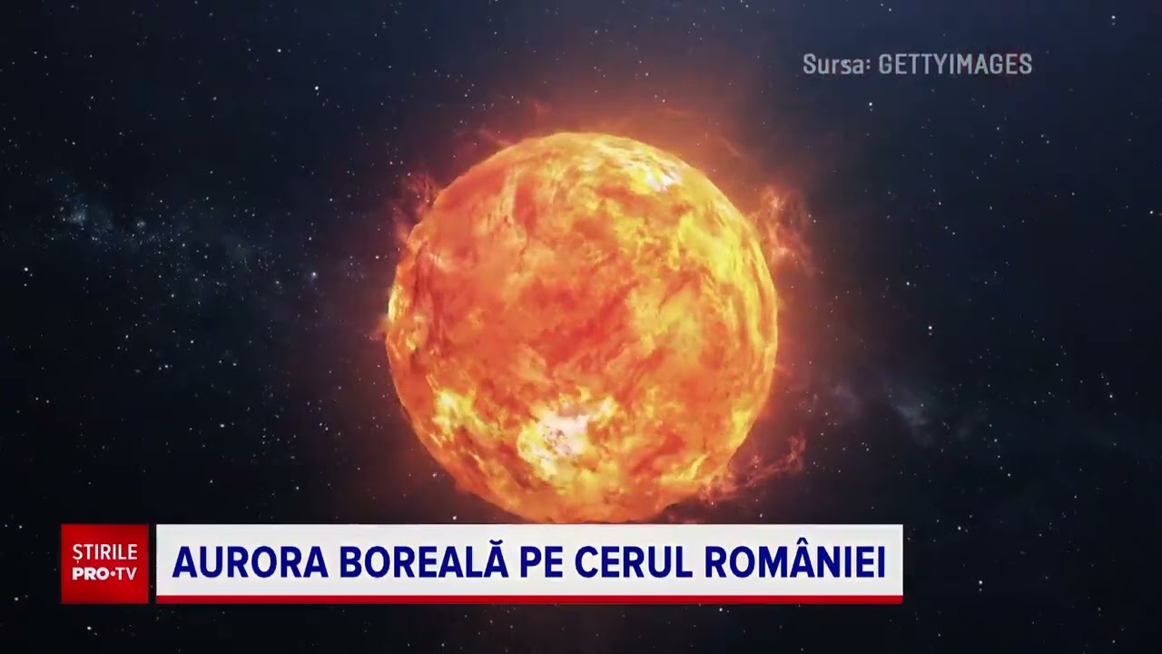 Aurora boreală a apărut din nou în România, cu lumini spectaculoase pe cerul nopții