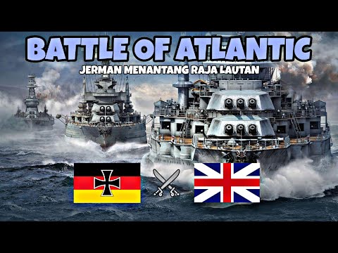 THE BRUTAL BATTLE OF THE ATLANTIC OCEAN BETWEEN BRITAIN AND GERMANY DURING WORLD WAR II