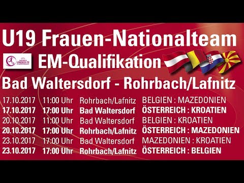 20.10.17 Österreich Frauen U19 - Mazedonien Frauen U19 | Livestream