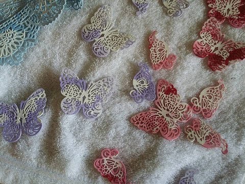 Puntillas  y moldes caseros. Para decoración  de distintas superficies. (parte1)