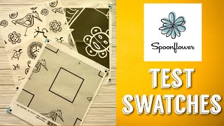 SpoonFlower Test Swatches | #spoonflower #artbusiness #surfacedesigns