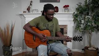 Video thumbnail for Luna Gypsy Spalt Grand Auditorium Acoustic-Electric Guitar by Luna Guitars