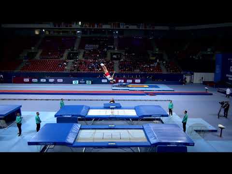 PFLEIDERER Matthias (GER) M - 2022 Trampoline Worlds, Sofia (BUL) - Q Trampoline Exercise 2