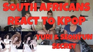 SOUTH AFRICANS REACT TO KPOP (non-kpop fan): SECRET - YURI AND SEOHYUN
