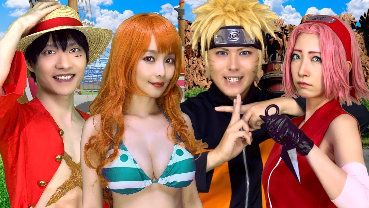 ルフィ＆ナミ vs ナルト＆サクラ