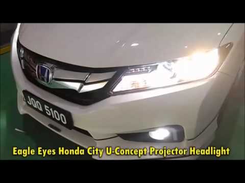HONDA CITY GM6 2014 - 2015: EAGLE EYES Projector Light Plank Head Lamp [HL-176]