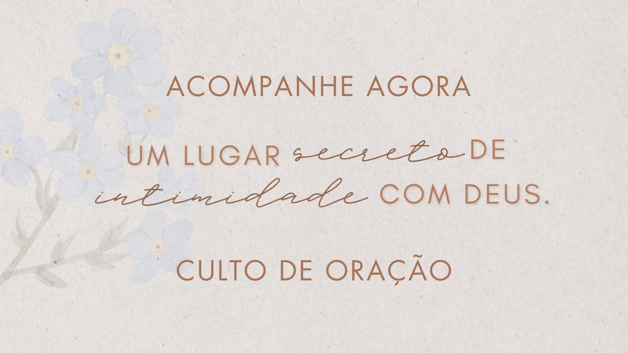 Projeto Abba Pai - Culto de oração