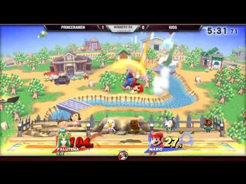 Vitality Singles 7/30/16 - Winners R4 - PrinceRamen (Palutena) vs. KidG (Mario) - Smash 4