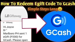 How To Redeem Egift Code To Gcash