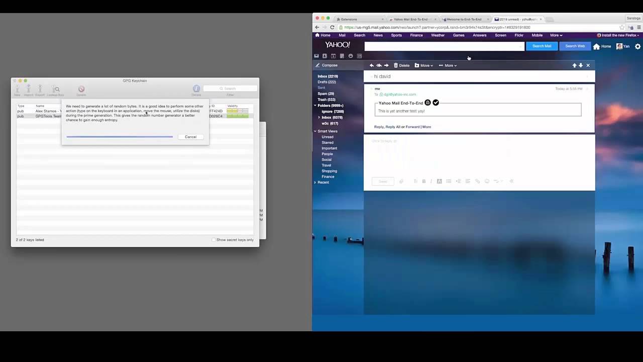 Yahoo Mail End-to-End vs GPGTools - YouTube