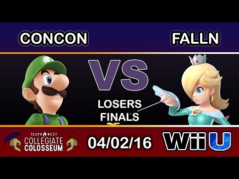 Tespa Collegiate: SCB | ConCon (Luigi) Vs. LooK | falln (Rosalina) Losers Finals - Smash Wii U