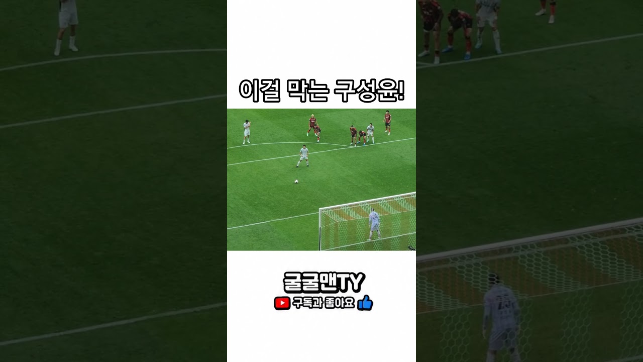 구르투아에 패널티킥 선방 (구성윤) #fc서울 #k리그 #축구
