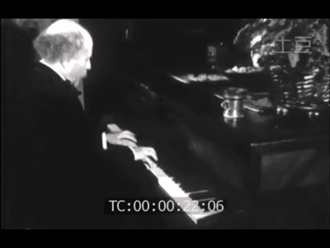 Footage: Liszt's Pupil Arthur de Greef plays his own Piano Concerto (1934)