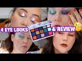 NATASHA DENONA CIRCO LOCO PALETTE 4 EYE LOOKS REVIEW