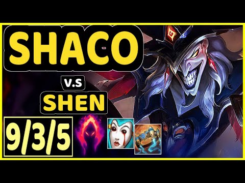 PINK WARD (SHACO) vs SHEN - 9/3/5 KDA TOP GAMEPLAY - NA Ranked DIAMOND