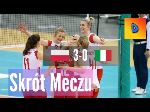 Siatkówka Kobiet Polska vs Włochy 3-0 Liga Narodów Skrót Meczu 2024