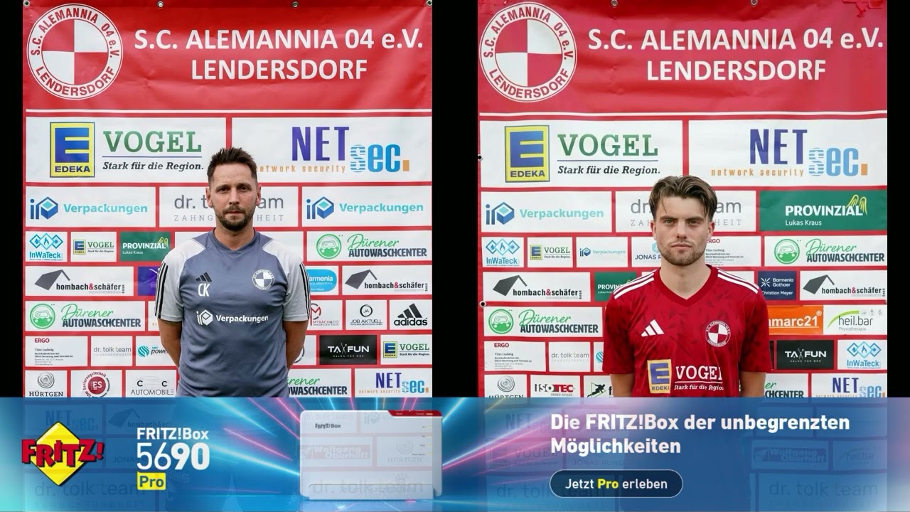  Christopher Kall – Trainer Alemannia Lendersdorf – Derby bei der Viktoria Birkesdorf Halbzeit 1:1 