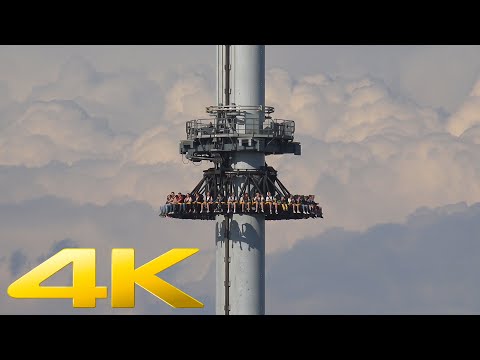 4K | AtmosFear Freifallturm in Liseberg Göteborg in Schweden