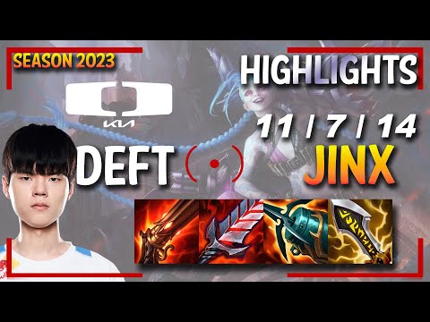 DK Deft JINX vs CAITLYN - HIGHLIGHTS - KR Ranked