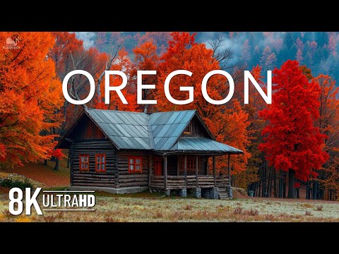 Beautiful Autumn in Oregon 8K UHD 🍁 Vibrant Fall Foliage, Scenic Forests & Majestic Coastal Views