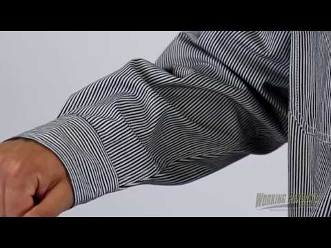 Key Shirt's: Men's 575 47 Hickory Stripe Long Sleeve Logger Shirt