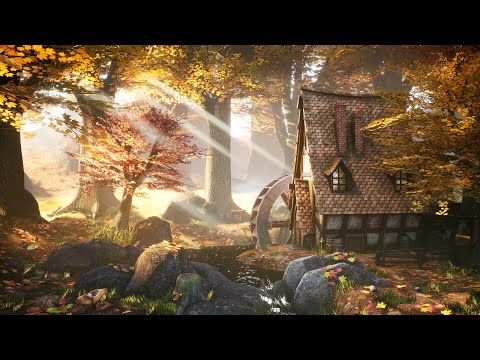 Enchanted Autumn Forest | DRUID'S CABIN IN THE WOODS | Magical Fantasy Music & Ambience