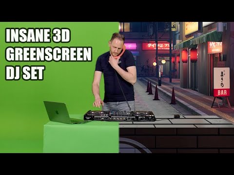 Chris Deluxe DJ set with INSANE 3D Green Screen!