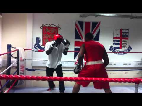DOUBLE JAB ABC OLAKUNLE V CAMEROON OLYMPIC BOXER BLAISE MENDOUO