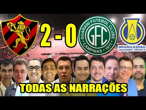 Todas as narrações - Sport 2 x 0 Guarani | Brasileirão Série B 2023