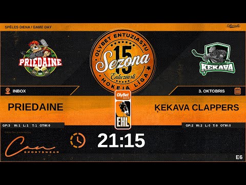 2025 10 03 | PRIEDAINE (PRE) - ĶEKAVA CLAPPERS (ĶE2) | E6