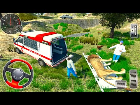 Animal Ambulance Rescue Simulator - Emergency Van Off-road Driver 3D | Android GamePlay