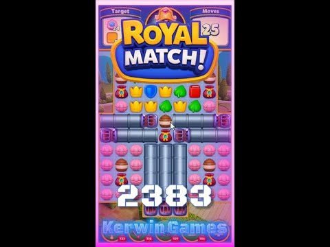 Royal Match Level 2383 - No Boosters Gameplay