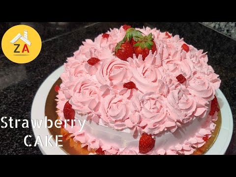 Strawberry Pastry Without Oven | Homemade strawberry pastry | Cake Without Oven