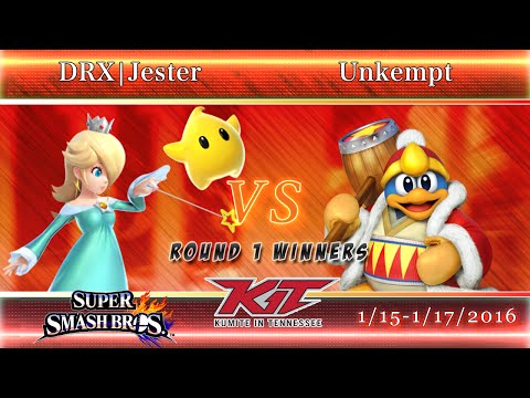 KiT2016 - TOP Unkempt (DDD) vs. DRX Jester (Rosalina) - WR1 - Smash 4 - Wii U