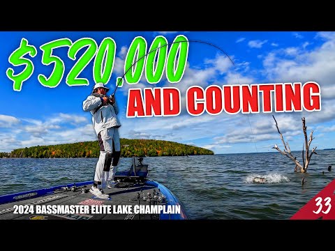 $520,000 and Counting Bass Fishing This Lake - 2024 Bassmaster Elite Champlain (Day 1&2) UFB S4E33