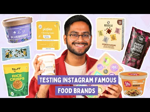 TASTING *INSTAGRAM FAMOUS* FOOD BRANDS 😱RICE CRISPIES, COFFEE CUBES, PANCAKE ..DID I LIKE ANYTHING?