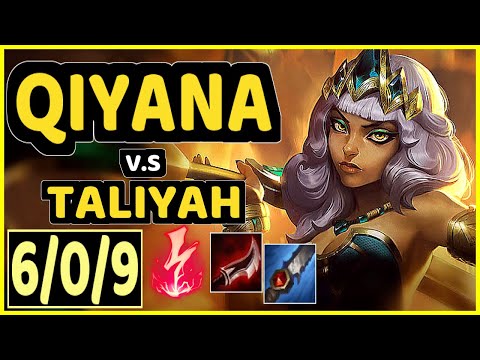 PRIDE (QIYANA) vs TALIYAH - 6/0/9 KDA JUNGLE CHALLENGER GAMEPLAY - EUW