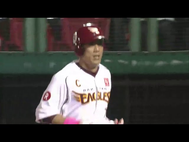 5回裏 イーグルス・38歳のリードオフマン!!「1番・松井稼」4打数4安打3得点!!  2014/7/8 E-F