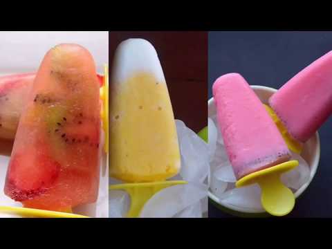 Easy Popsicle ideas mango lassi Popsicle &Falooda Popsicle