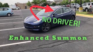 Tesla Smart Summon | Multiple Tests in Parking Lot | Pick Up and Drop Off